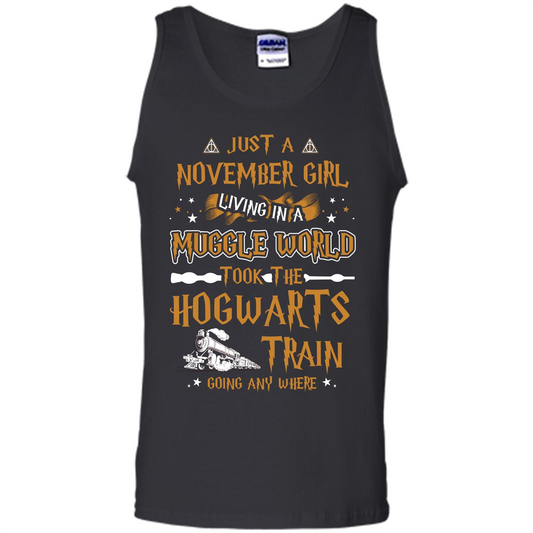 Harry Potter T-shirt Just A November Girl Living In A Muggle World