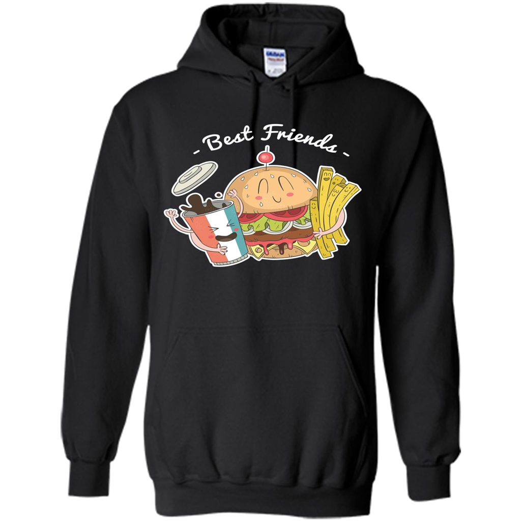 Burger Lover T-shirt Best Friends Delicious Black