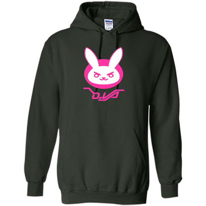 Overwatch D.VA Bunny Spray T-shirt Forest Green