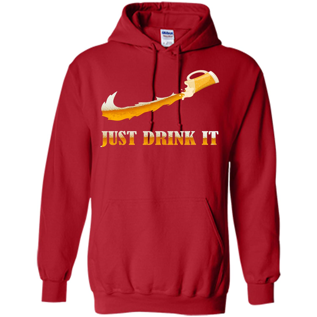 Drink Beer T-shirt Just Drink It Red