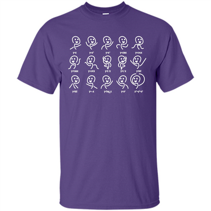 Math Lover T-shirt Algebra Dance Funny Graph Figures Math Equation Purple