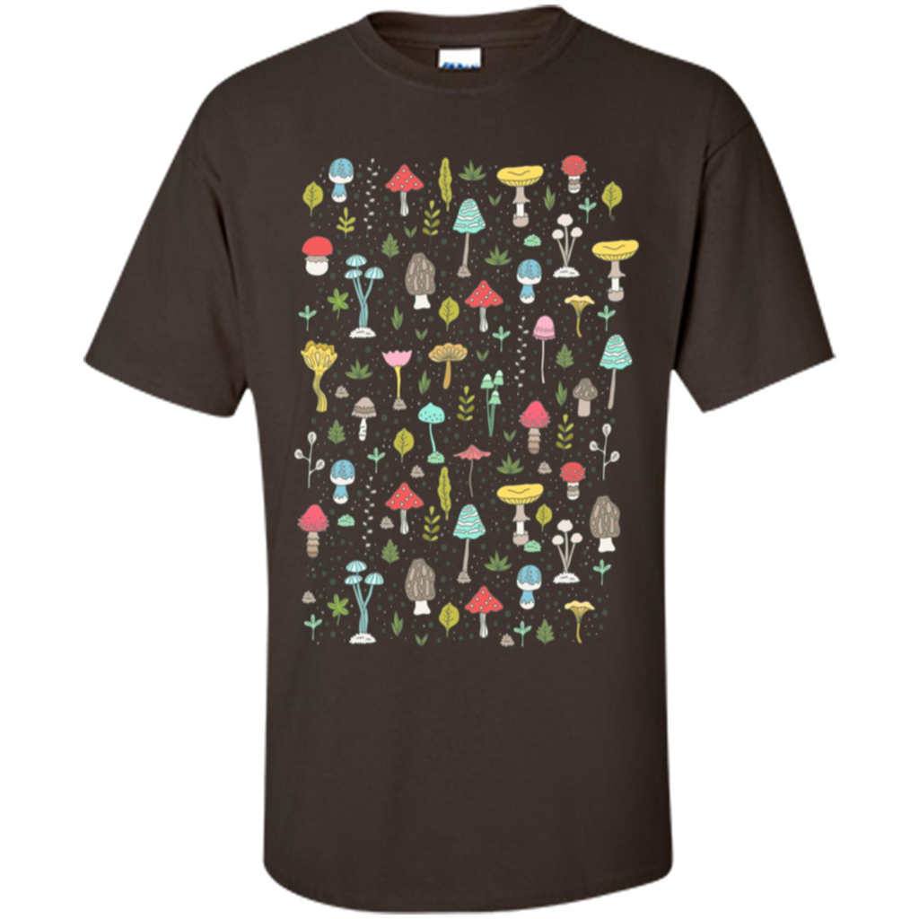 Mushrooms T-Shirt Dark Chocolate