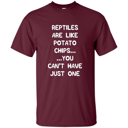 Reptile Funny Shirt Reptile Accessory T-shirt Maroon