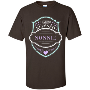 Grandma T-shirt I Am One Blessed Nonnie