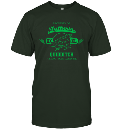 Property Of Slytherin Quidditch Harry Potter T-Shirt T-Shirt Forest Green