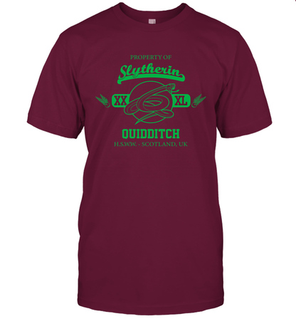 Property Of Slytherin Quidditch Harry Potter T-Shirt T-Shirt Maroon