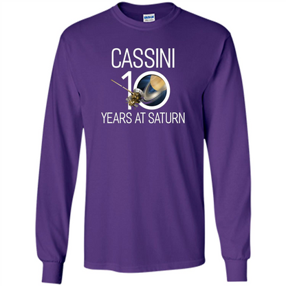Cassini 10 Years at Saturn T-shirt Purple