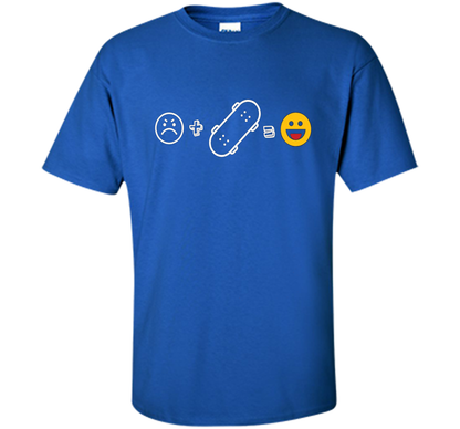 Sad Face But Add Skateboard than very Fun Gift T Shirt shirt Royal