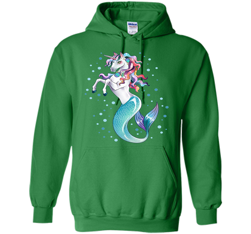 Unicorn Mermaid Mermicorn Cute T-Shirt Gifts for Girls kids cool shirt Irish Green
