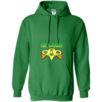 Pregnancy & Birth T-shirt Baby Gamer On Board Irish Green