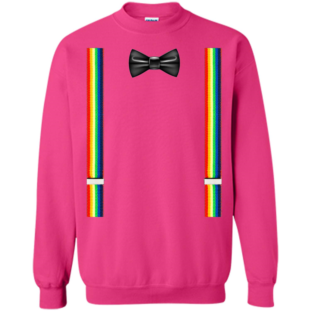 Suspenders And Bowtie Clown Costume T-shirt Heliconia