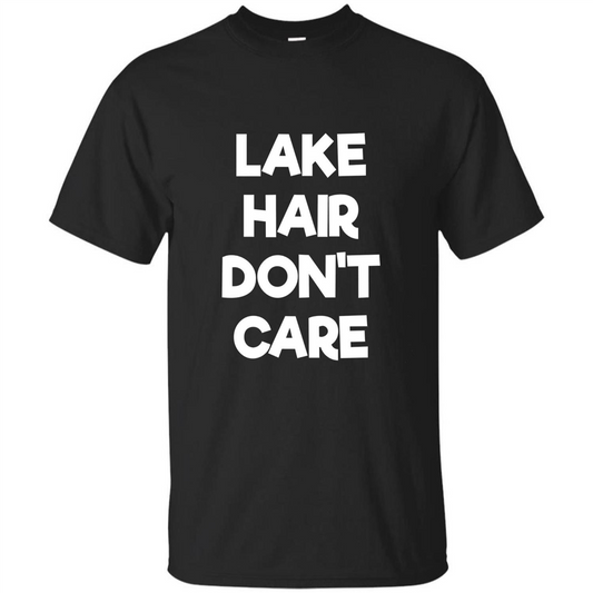Lake Hair Don't Care T-shirt Black