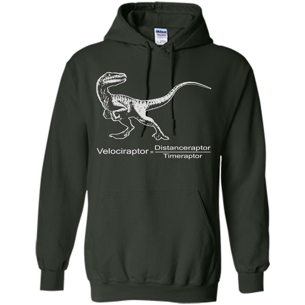 Velociraptor Distanceraptor Timeraptor T-shirt Forest Green