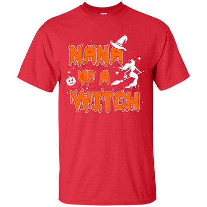 Halloween T-shirt Nana Of A Witch Red
