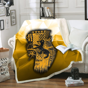 The Hufflepuff Badger Harry Potter 3D Throw Blanket