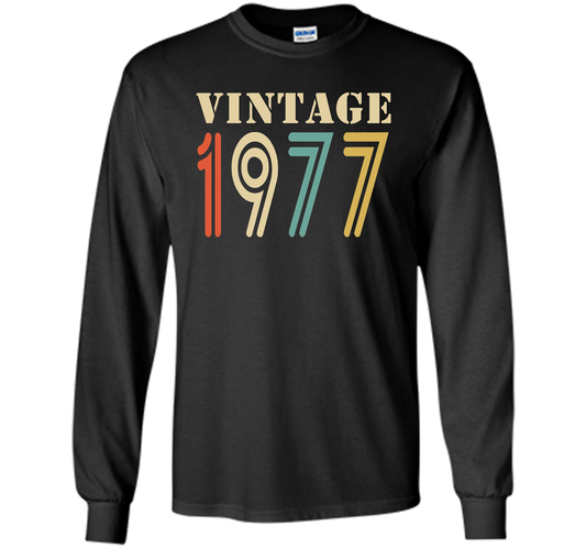 Vintage 1977 - 40th birthday gift shirt t-shirt Black