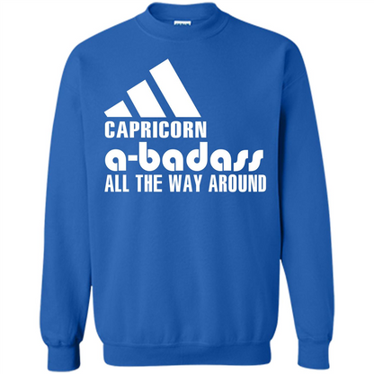 Capricorn A-Badass All The Way Around T-shirt Royal