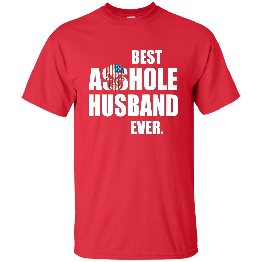 Best Asshole Husband Ever T-shirt Red