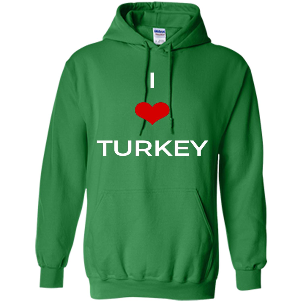 I Love Turkey T-shirt Irish Green
