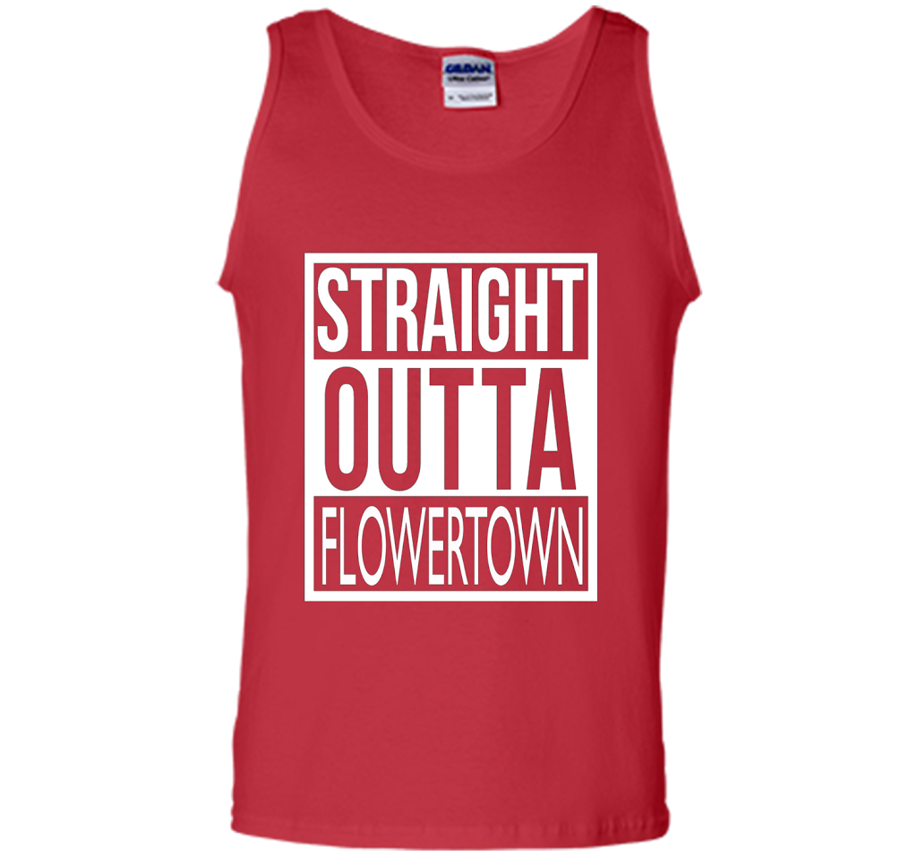 Straight Outta Flowertown (Summerville) Unisex Tee t-shirt Red