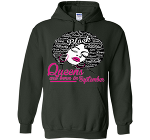Queens Are Born In September - Strong Black Woman T-shirt