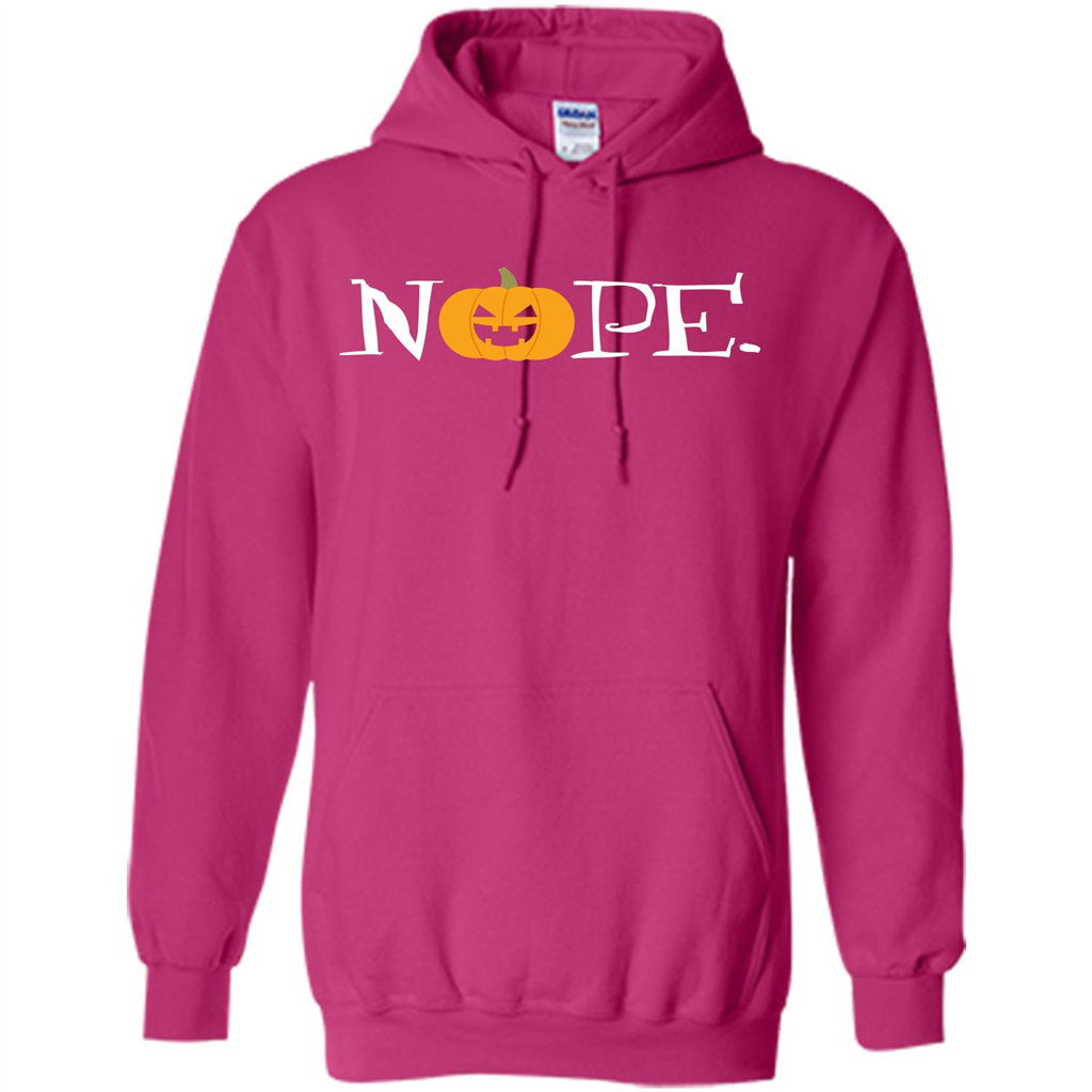 Halloween T-shirt Nope T-shirt Heliconia