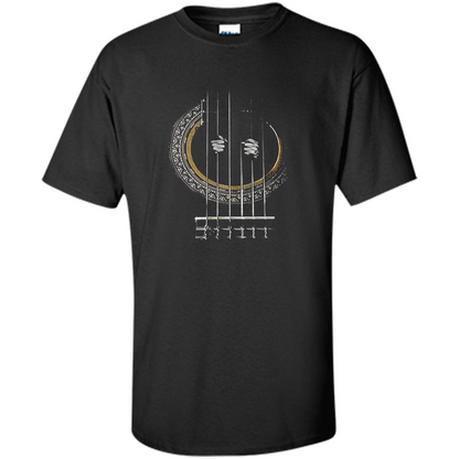 Guitar T-shirt Love Go Where The Guitar Takes You Black