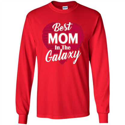 Mothers Day T-shirt Best Mom In The Galaxy Red