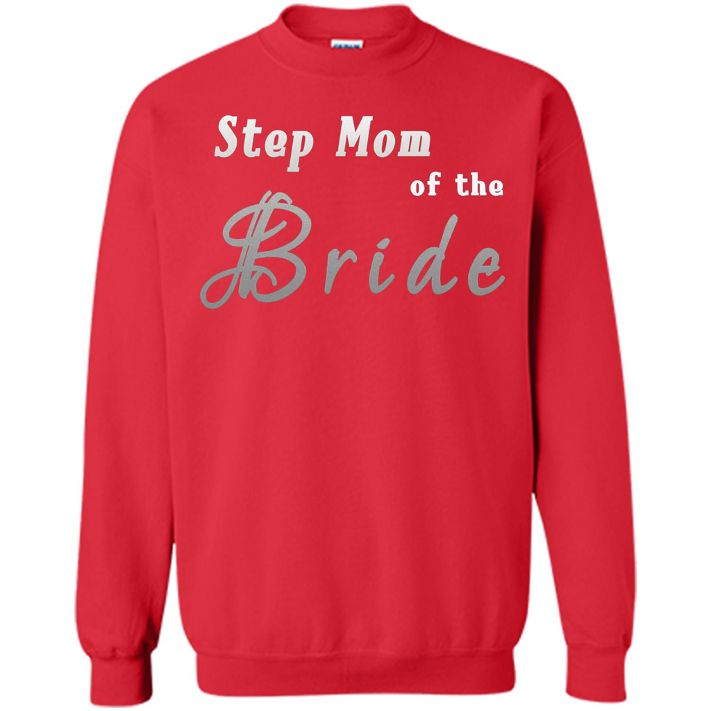 Bride's Step Mom T-shirt - New Step Mother Of Bride Red