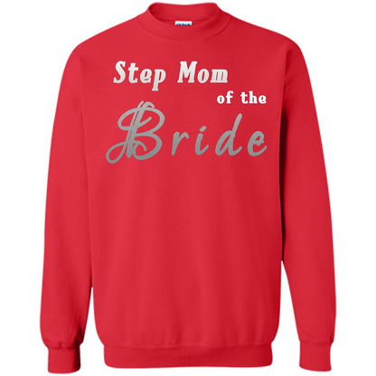 Bride's Step Mom T-shirt - New Step Mother Of Bride Red