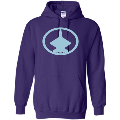 YF-23 Blue Air Force Military Fighter Jet T-Shirt Purple