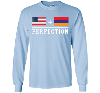 American + Armenian = Perfection Flag T-Shirt t-shirt Light Blue