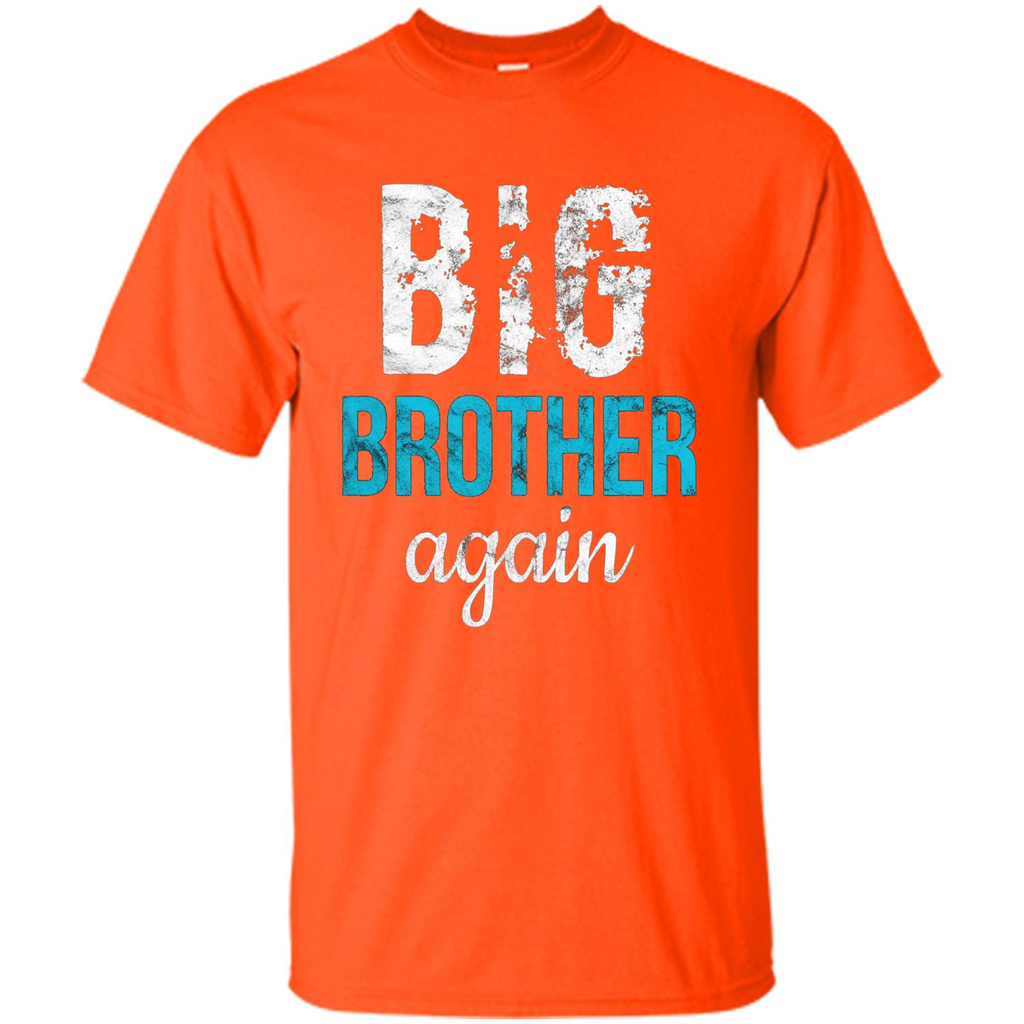 Big Brother Again Distressed T-shirt Orange