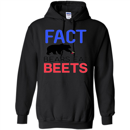 FACT Bears Eat Beets T-shirt Funny Men Women Novelty Gift Black