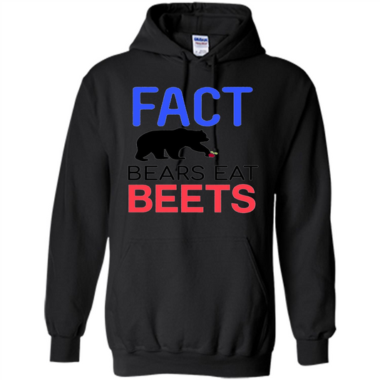 FACT Bears Eat Beets T-shirt Funny Men Women Novelty Gift Black