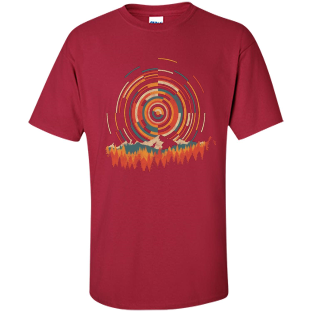 The Geometry Of Sunrise T-shirt Cardinal