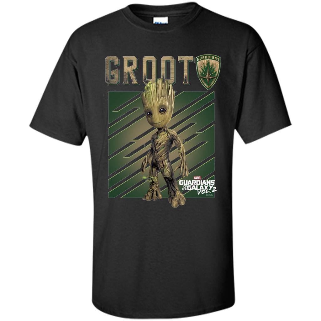 Groot Guardians of Galaxy 2 Growth Graphic T-Shirt Black