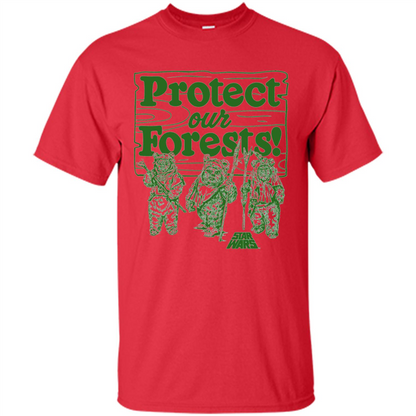 Movies T-shirt Protect Our Forests T-Shirt Red