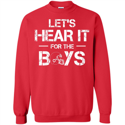 Football T-shirt Let's Hear It For The Boys Red