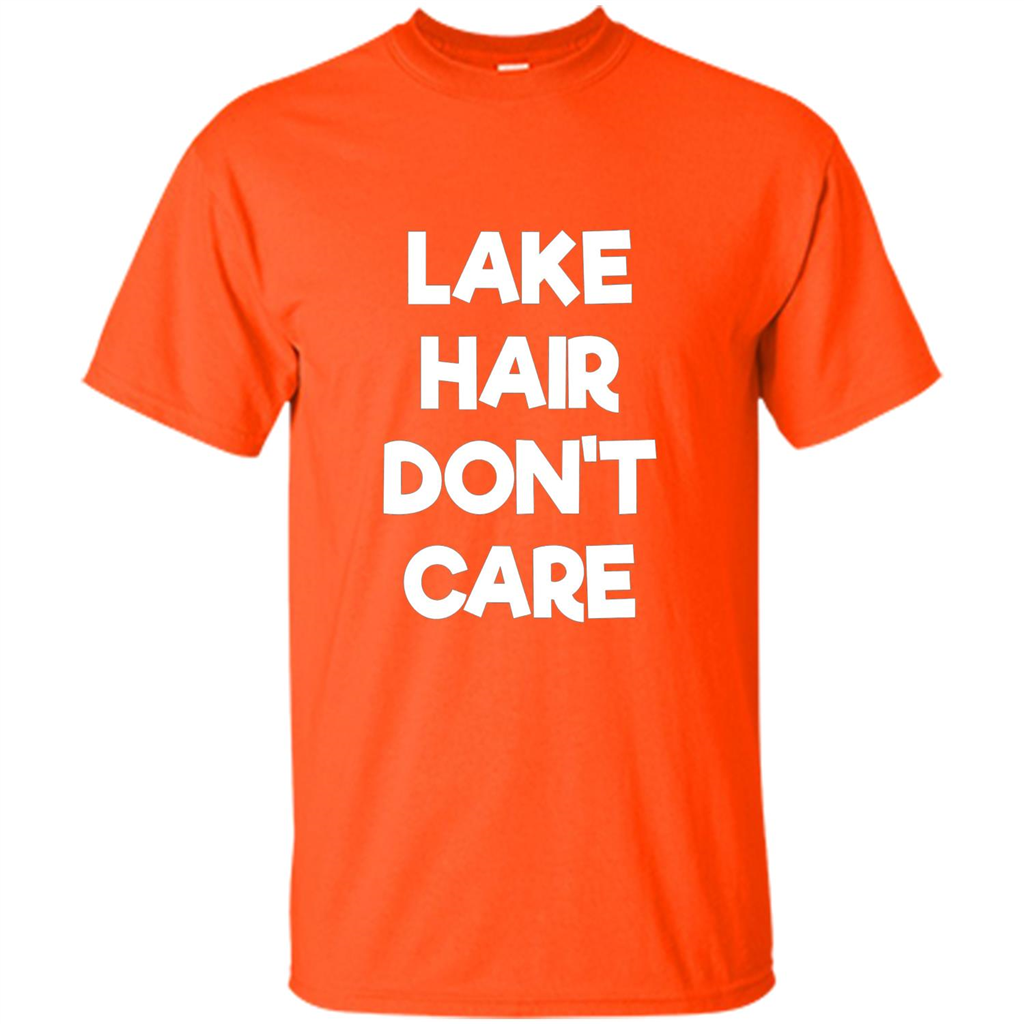 Lake Hair Don't Care T-shirt Orange