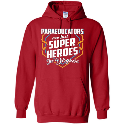 Paraeducators Are Super Heroes In Disguise T-shirt Red