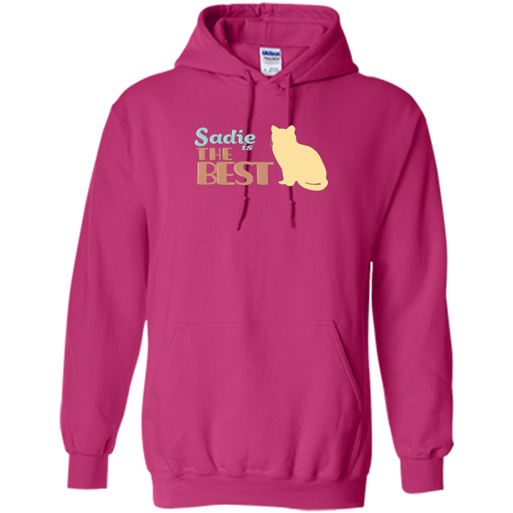 Cat Lover T-shirt, Sadie Is The Best T-shirt Heliconia