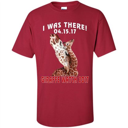 Giraffe T-Shirt I Was There 04.15.17 Cardinal