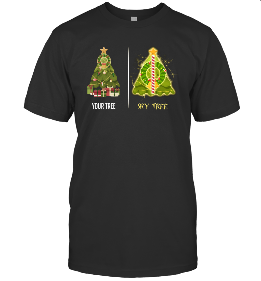Harry Potter Christmas Tree T-Shirt T-Shirt Black