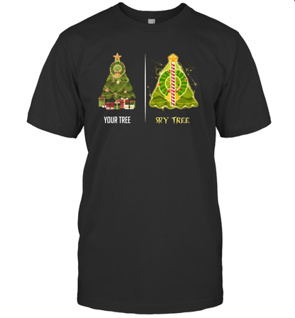 Harry Potter Christmas Tree T-Shirt T-Shirt Black