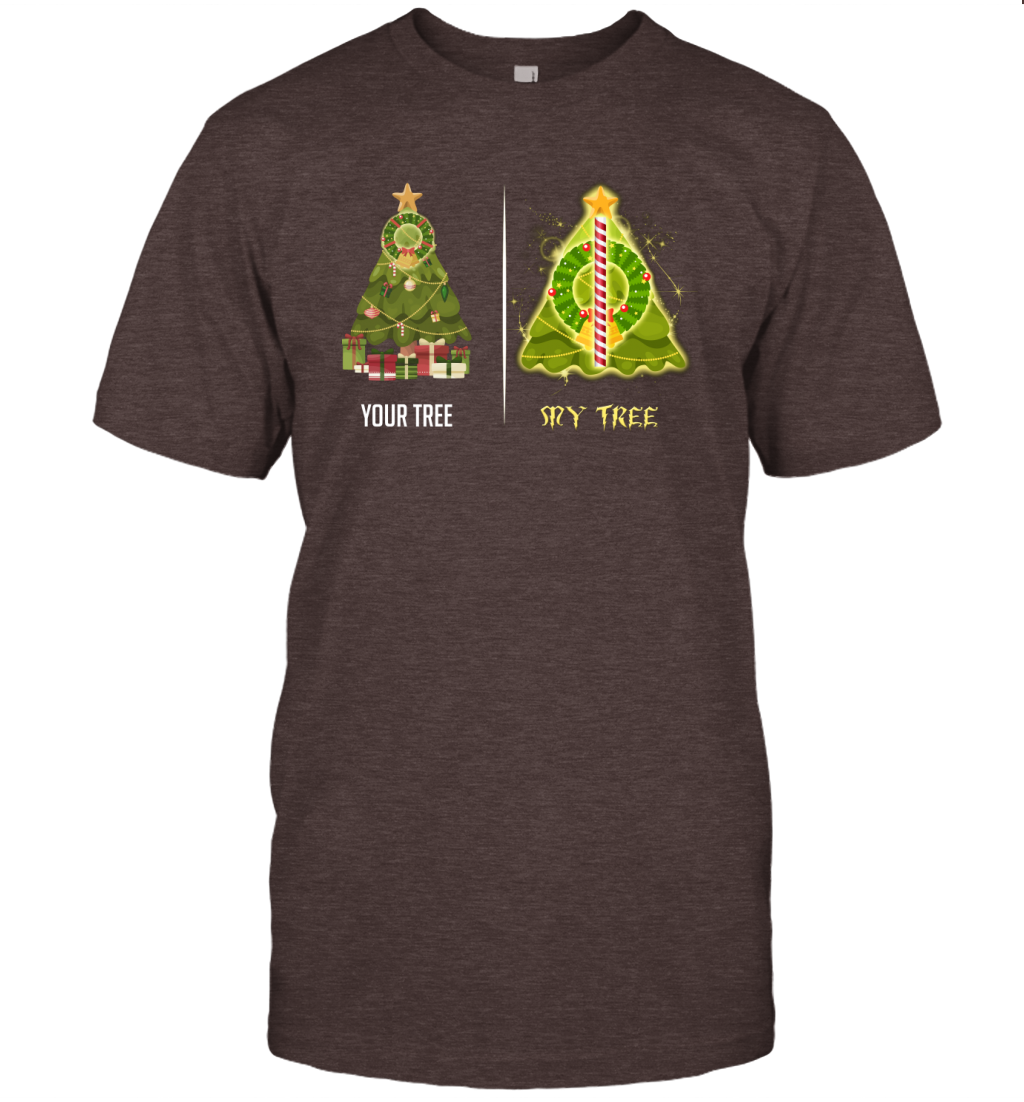 Harry Potter Christmas Tree T-Shirt T-Shirt Dark Chocolate
