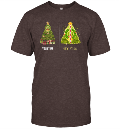 Harry Potter Christmas Tree T-Shirt T-Shirt Dark Chocolate