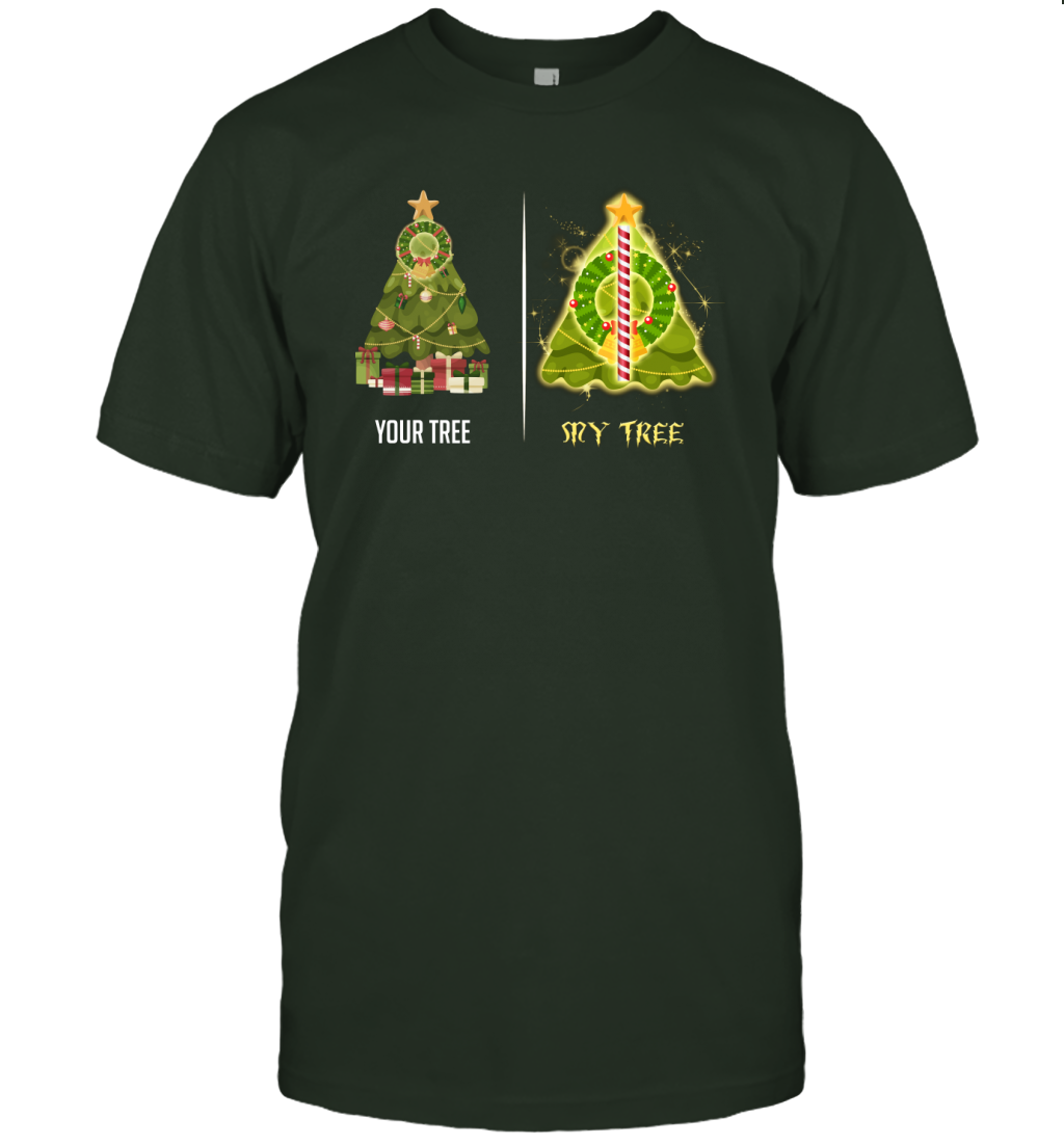 Harry Potter Christmas Tree T-Shirt T-Shirt Forest Green