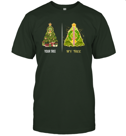 Harry Potter Christmas Tree T-Shirt T-Shirt Forest Green