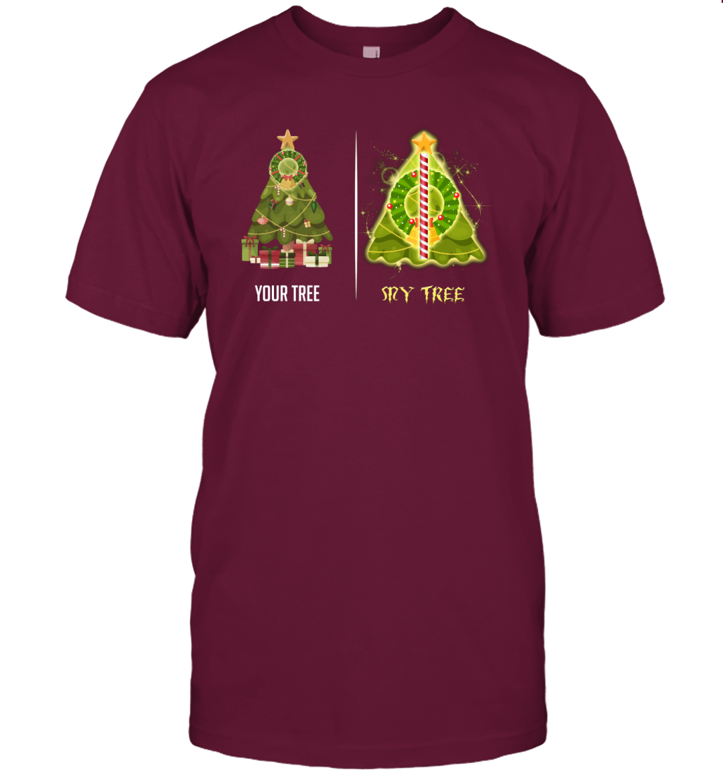 Harry Potter Christmas Tree T-Shirt T-Shirt Maroon
